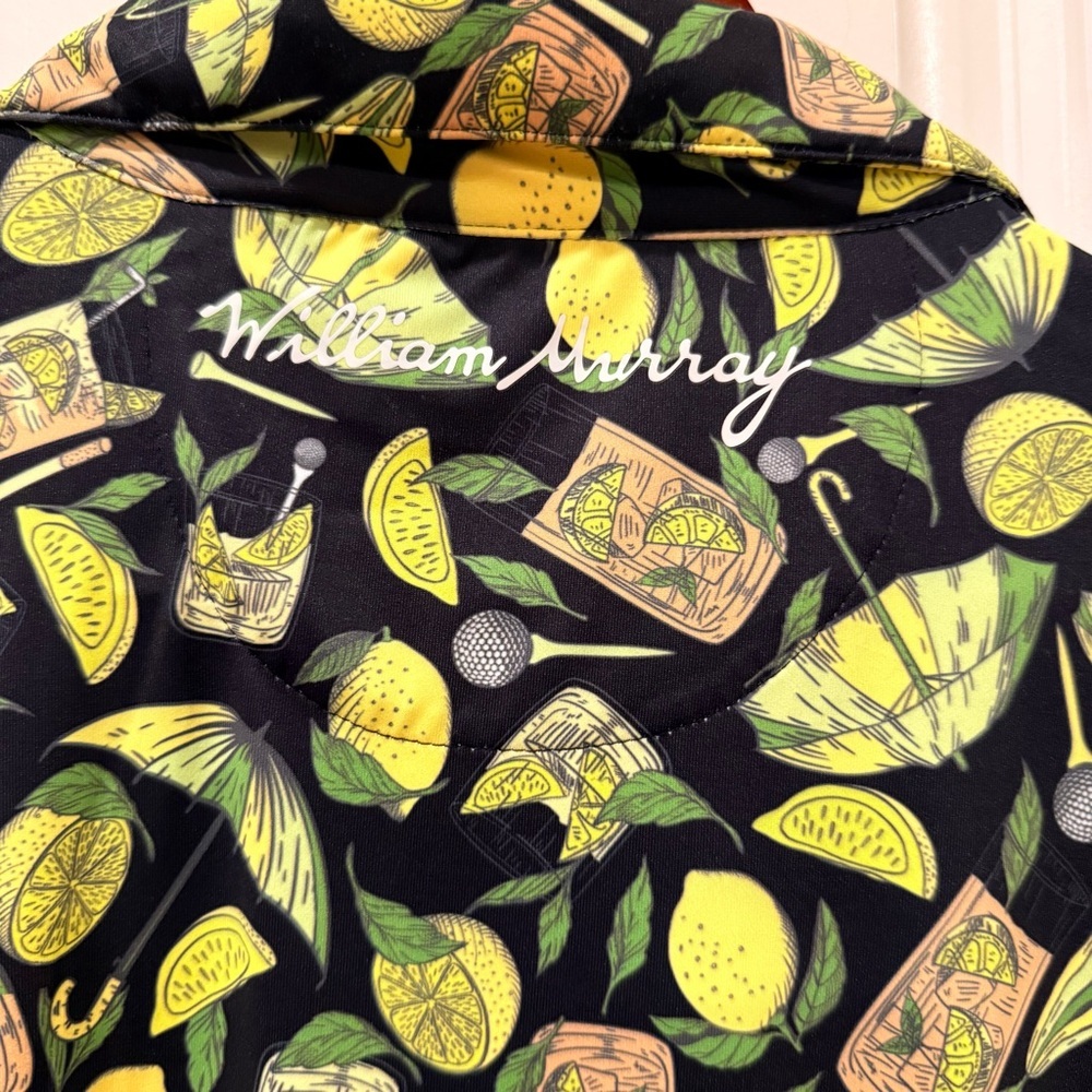 William Murray Golf Lemon Print Men's Shirt - Picture 9 of 15